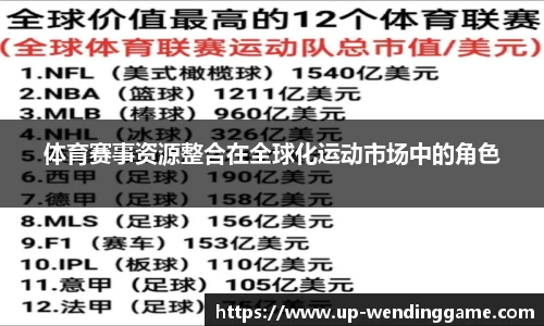 体育赛事资源整合在全球化运动市场中的角色